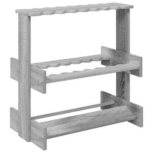 vidaXL Angelrutenhalter Holzwerkstoff 60 x 35 x 60 cm Sonoma-Grau