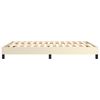 vidaXL Boxspringbettgestell Creme 140x190 cm Kunstleder