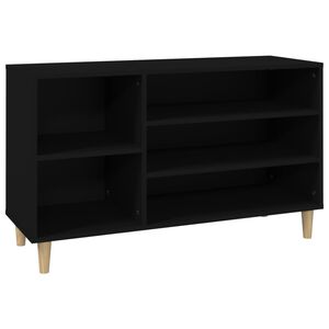vidaXL Schuhregal Schwarz 102x36x60 cm Holzwerkstoff