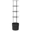 vidaXL Tomatenaufzucht Schwarz &Oslash; 32 x 127 cm PP
