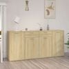 vidaXL Sideboard Sonoma-Eiche 160x36x75 cm Holzwerkstoff