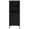vidaXL Highboard Schwarz 34,5x34x180 cm Holzwerkstoff