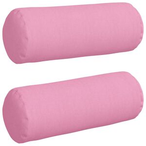 vidaXL Bolsterkissen 2 St&uuml;ck Rosa &Oslash; 25 x 70 cm Stoff