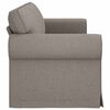 vidaXL Sofa 210cm Taupe Metall