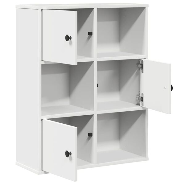 vidaXL Bücherregal Weiß 60x24x76,5 cm Holzwerkstoff