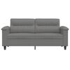 vidaXL 2-Sitzer-Sofa Dunkelgrau 140 cm Mikrofasergewebe