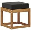 vidaXL Outdoor Hocker Bank Massivholz Akazie Natur