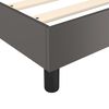 vidaXL Boxspringbettgestell Grau 90x190 cm Kunstleder