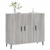 vidaXL Sideboard Grau Sonoma 90x34x80 cm Holzwerkstoff