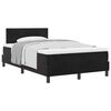 vidaXL Boxspringbett mit Matratze Schwarz 120 x 190 cm Samt