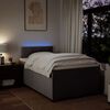vidaXL Boxspringbett mit Matratze Taupe 120x190 cm Stoff