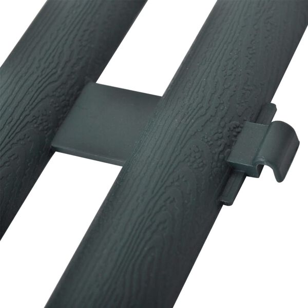 vidaXL Rasenkanten 17 Stk. Grün 10 m PP