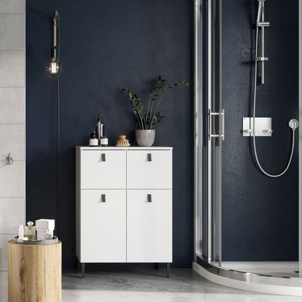 Germania Kommode GW-Tulsa 60x35x86 cm Wei&szlig;