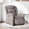 vidaXL Relaxsessel Elektrisch Taupe Stoff