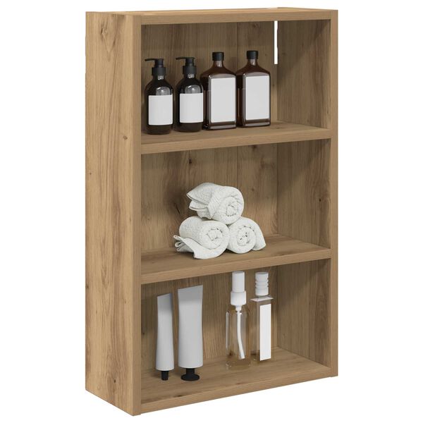 vidaXL Badezimmer-Wandschrank Kunsthandwerk Eiche 40 x 16 x 62,5 cm
