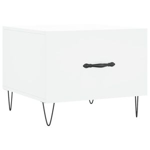 vidaXL Couchtisch Wei&szlig; 50x50x40 cm Holzwerkstoff