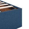 vidaXL Ottoman-Bett ohne Matratze Blau 160x200 cm Stoff