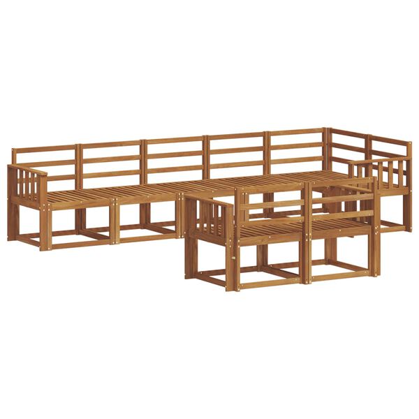 vidaXL Outdoor-Sofagarnitur 8 pcs Natur Massivholz Akazie