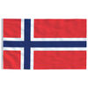 vidaXL Flagge Norwegens mit Mast 6,23 m Aluminium