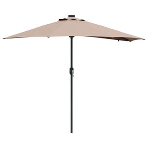 vidaXL Garten-Sonnenschirm Taupe 294 x 150 x 223 cm