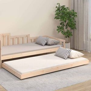vidaXL Massivholzbett ohne Matratze 100x200 cm Kiefernholz