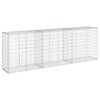 vidaXL Gabione mit Deckel 300x50x100 cm Verzinktes Eisen