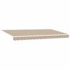 vidaXL Einziehbare Markise Beige 400 x 200 cm Stoff