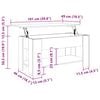vidaXL Couchtisch Artisan-Eiche 101x49x52 cm Holzwerkstoff