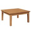 vidaXL Gartentisch Braun Massivholz Teak