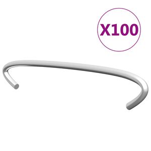 vidaXL Gabionen-Distanzhalter 100 Stk. Verzinkter Stahl 10 cm