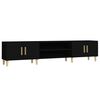 vidaXL TV-Schrank Schwarz 180x31,5x40 cm Holzwerkstoff
