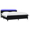 vidaXL Boxspringbett mit Matratze & LED Schwarz 200x210 cm Samt