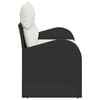 vidaXL Gartensofa Schwarz 124 x 62 x 69cm Poly-Rattan