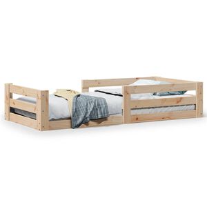 vidaXL Massivholzbett ohne Matratze 80x200 cm Kiefernholz