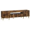 vidaXL LED-TV-Schrank Raucheiche Holzwerkstoff