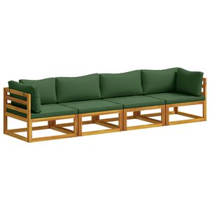 vidaXL Sofa-Set 4 stk. Natur Massivholz Akazie