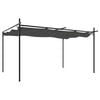 vidaXL Pergola mit Schiebedach Anthrazit 395x292x230 cm