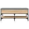 vidaXL Schuhbank Sonoma-Eiche 102x42x45 cm Holzwerkstoff