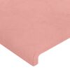 vidaXL Kopfteile 2 Stk. Rosa 72x5x78/88 cm Samt