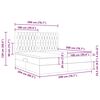 vidaXL Aufbewahrungsbett mit Matratze Hellgrau 200 x 200 cm Samt