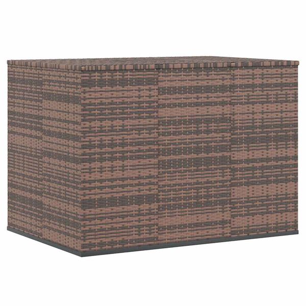 vidaXL Garten-Kissenbox PE Rattan 145x100x103 cm Braun