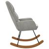 vidaXL Schaukelstuhl Hellgrau Samt