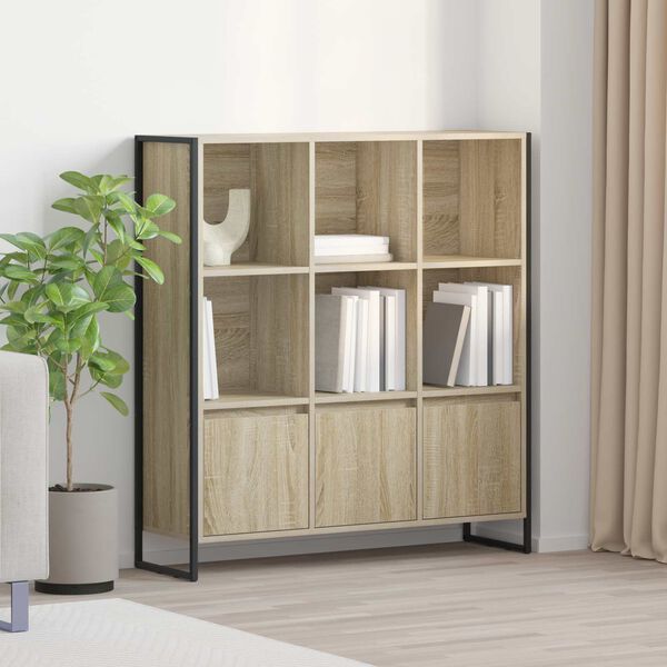 vidaXL B&uuml;cherregal 2 pcs Sonoma 99,5 x 30 x 108 cm Holzwerkstoff