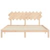 vidaXL Massivholzbett mit Kopfteil