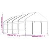 vidaXL Pavillon mit Dach Weiß 8,92x4,08x3,22 m Polyethylen