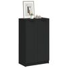 vidaXL Schuhschrank Schwarz 59x35x100 cm Holzwerkstoff