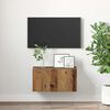 vidaXL TV-Schrankset Wandmontiert Braun 60 x 30 x 30 cm Holzwerkstoff