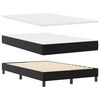 vidaXL Boxspringbett mit Matratze Schwarz 120 x 200 cm Kunstleder