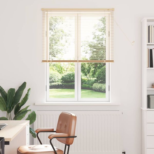 vidaXL Venetianer Jalousie Hellbraun mit Muster 150 x 70 cm PVC