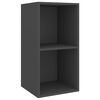 vidaXL 5-tlg. TV-Schrank-Set Grau Holzwerkstoff